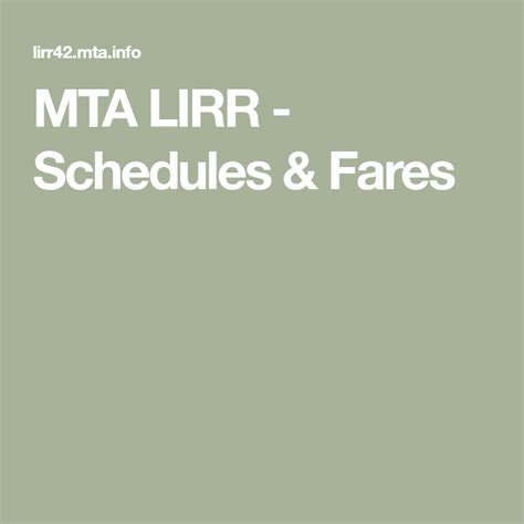See branch profiles, including new <b>schedules</b>. . Lirr mta schedule